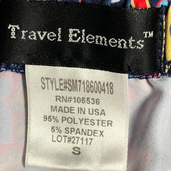 Travel Elements Pull On Floral Palazzo Pants-Sz S - Picture 4 of 7